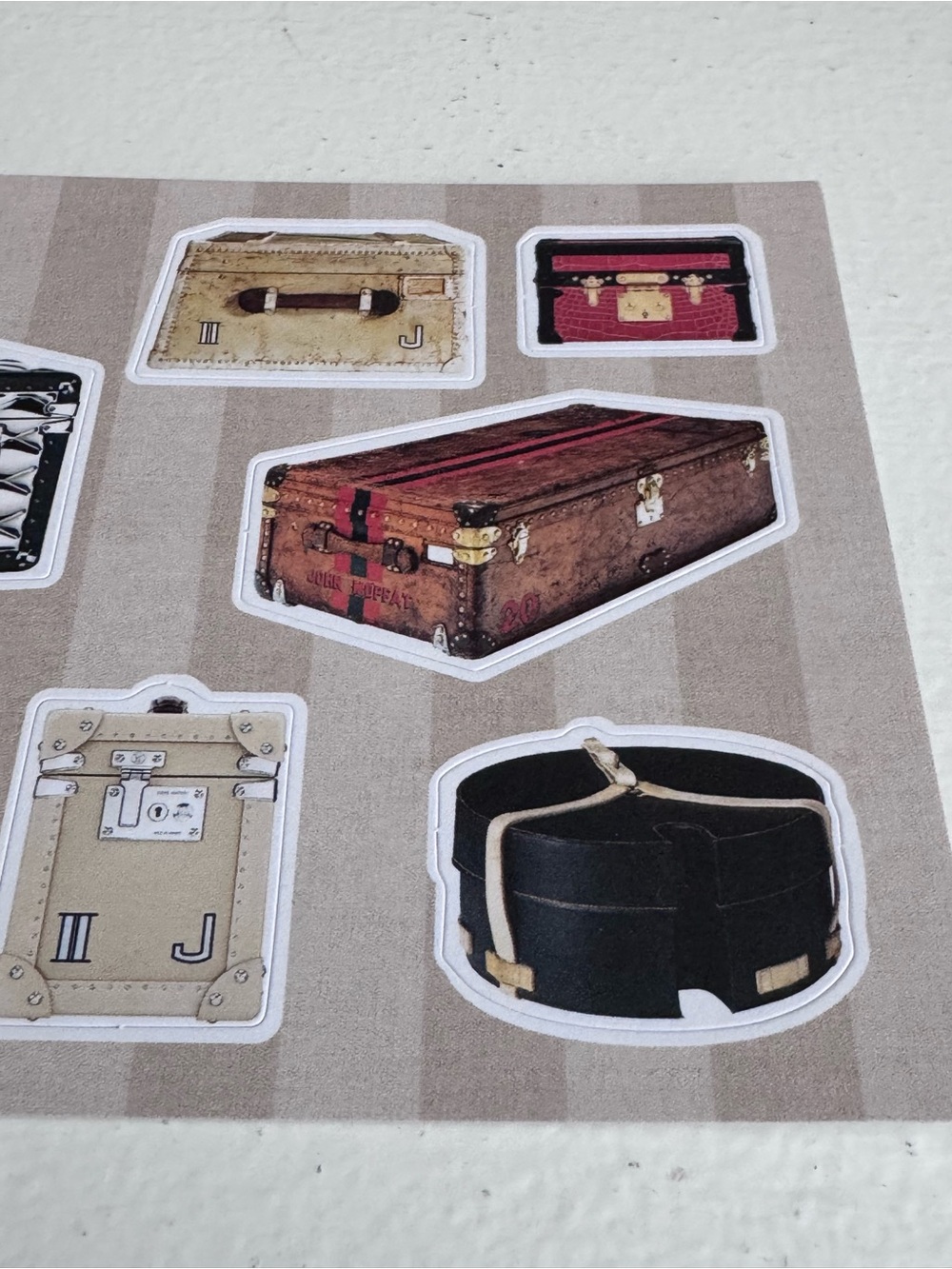 Louis Vuitton White and Black Logo Card